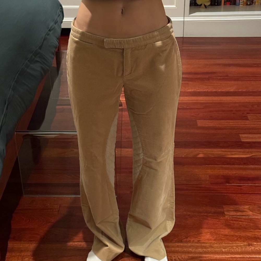 Chloe Tan Corduroy Pants